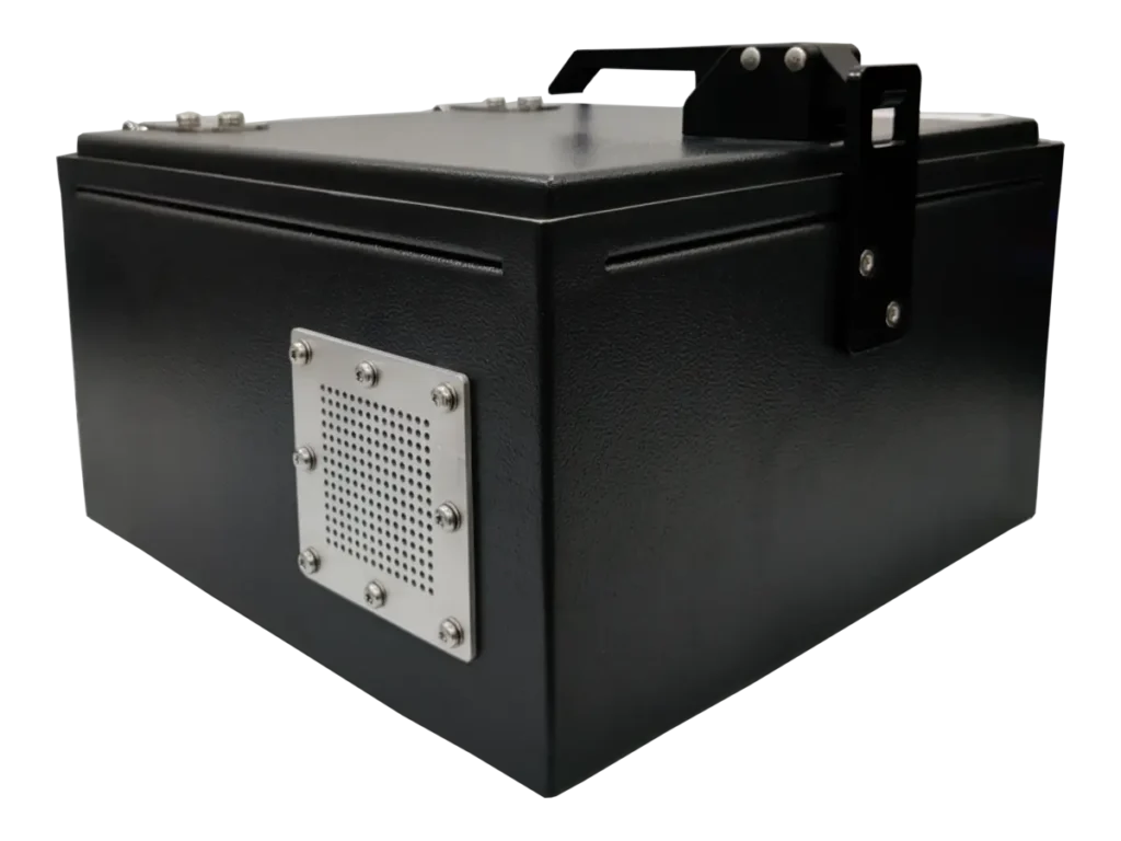 portable rf test enclosure LBX600 angled front-right view for wifi and lte testing