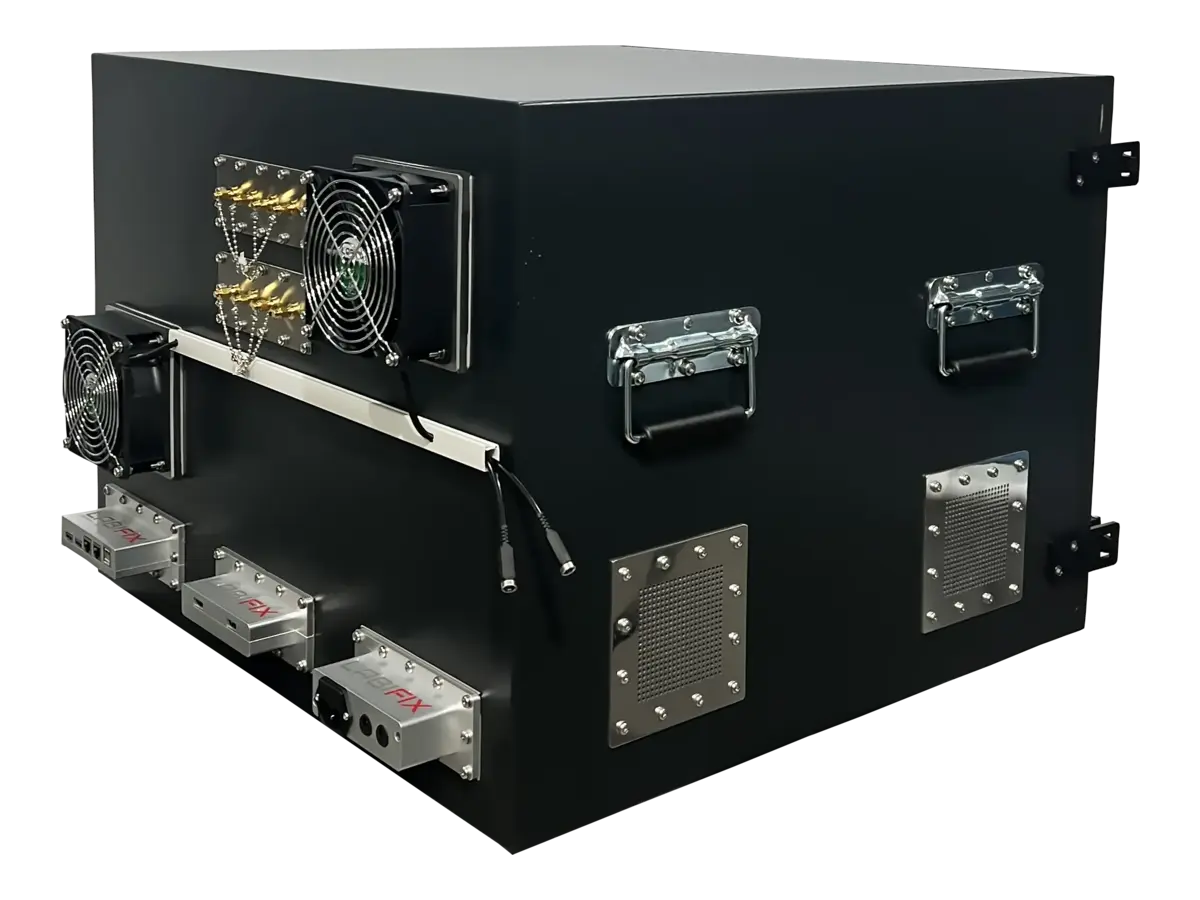 rear-right view of LBX5020 benchtop wireless test enclosure for 5g and embedded certification