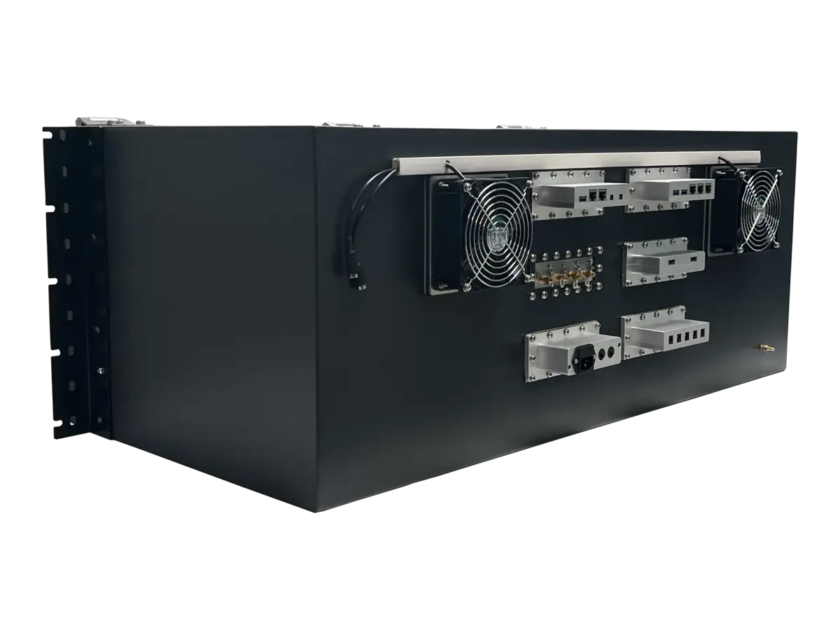 LBX3800 small rf shielded enclosure rear-left view for medical wearable device testing