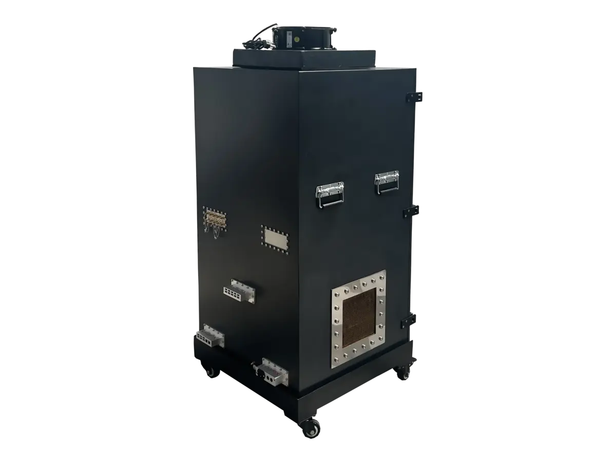rear-right view of LBX7540 standalone WiFi chamber for cybersecurity and secure wireless device testing
