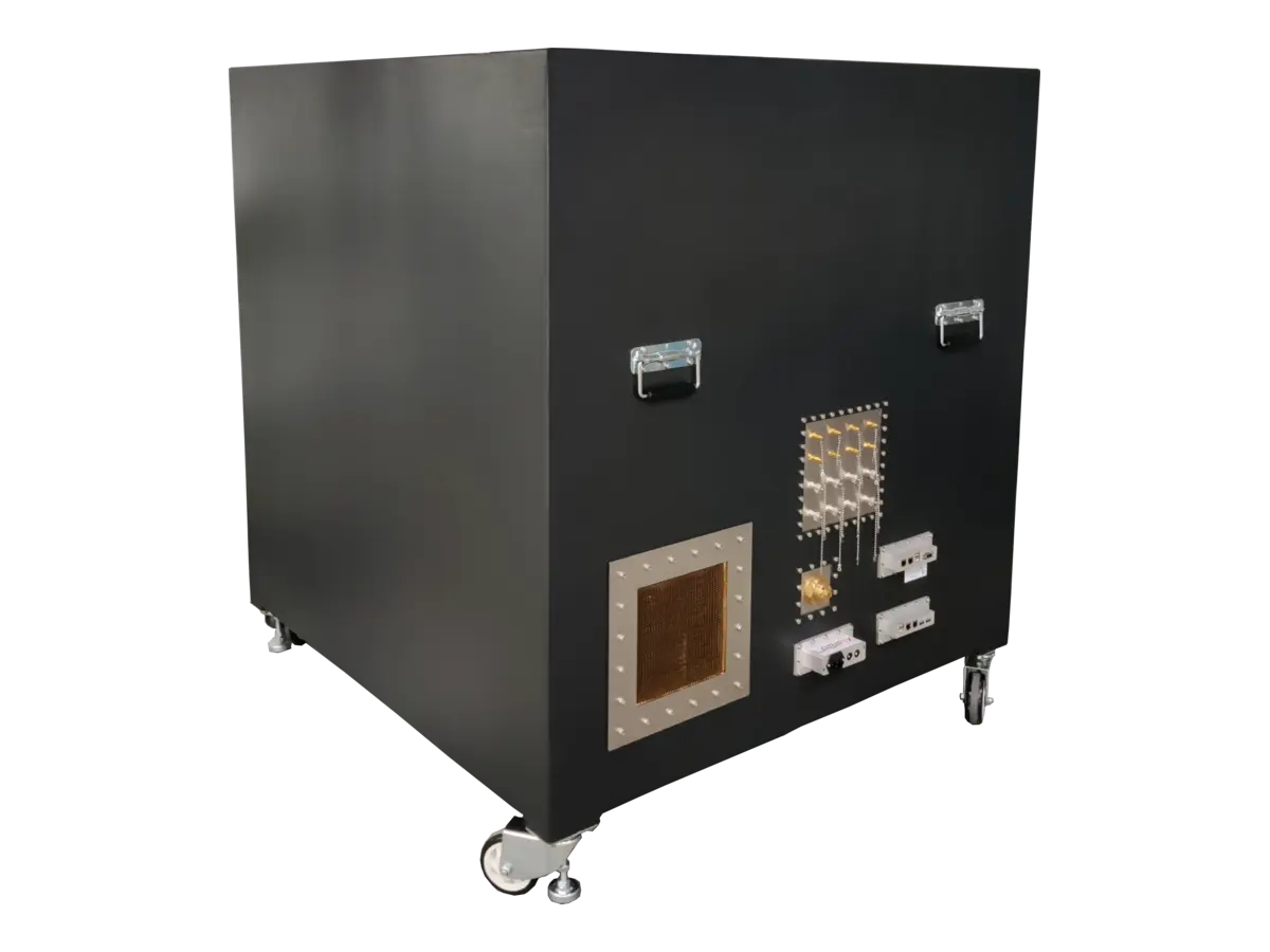 rear view of LBX9500 standalone WiFi chamber with integrated RF controls and network validation systems